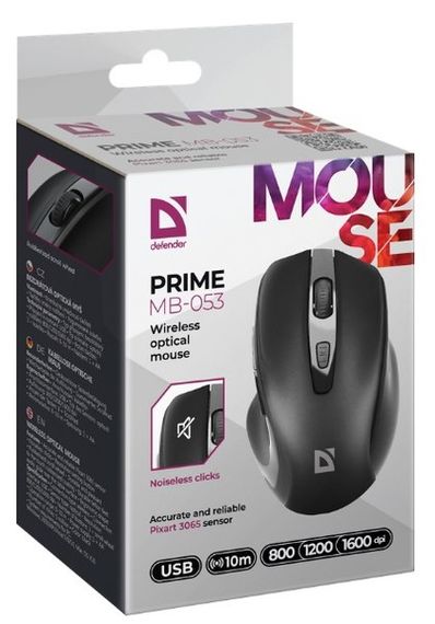 Миша Defender Prime MB-053 Wireless BLACK (52053) | Зображення 4
