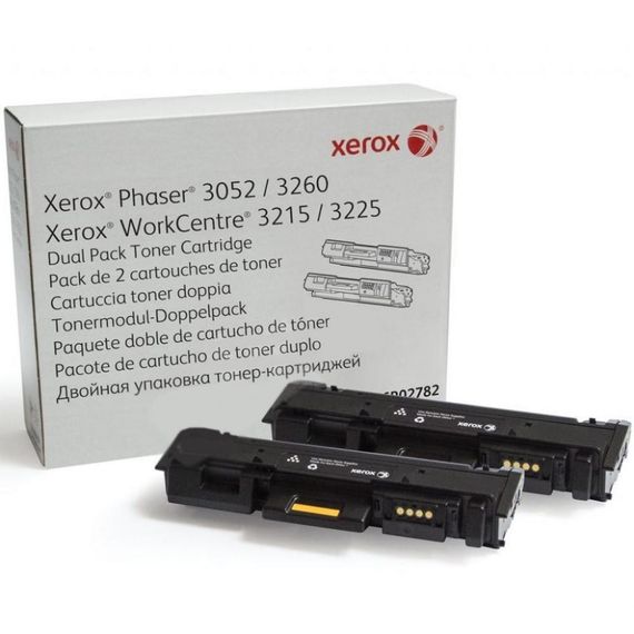Тонер картридж Xerox PH3052/3260/WC3215/3225 Black (2*3000 стор) Подвійна упаковка (106R02782)