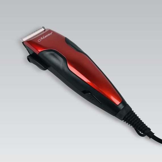 Машинка для стрижки волос Maestro MR-650C-RED, проводная, с насадками