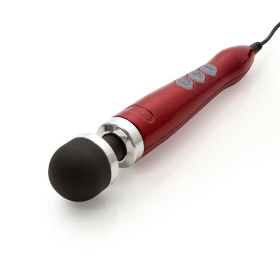 Вібромасажер DOXY Die Cast 3 Candy Red, дуже потужний, живлення 220В, металевий корпус Sex Aura | Зображення 1