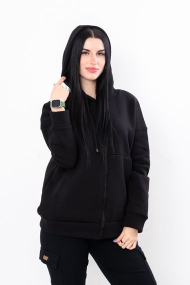 Толстовка жіноча Носи своє 52 Чорний (p-11933-131936) | Зображення 3