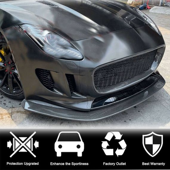 Решітка радіатора (2013-2016, Карбон) для Jaguar F-Type рр | Зображення 1