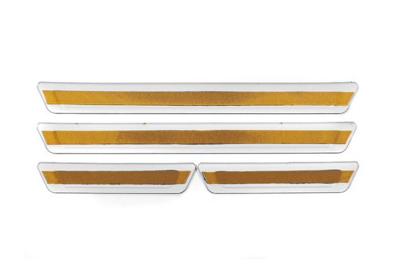 Универсальные накладки на пороги Chevrolet V-3 (4 шт., нержавейка) для Chevrolet | Зображення 3