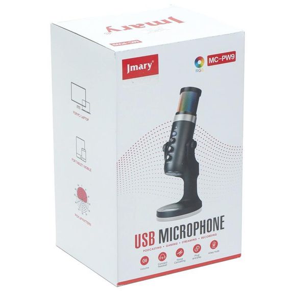 Мікрофон конденсаторний для геймінга JMARY MC-PW9 Black | Зображення 3