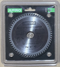 Диск пиляльний для дерева 125х22.2 мм 60Т APRO