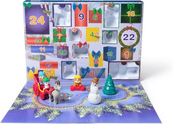 Адвент календарь Щенячий патруль 2024 Paw Patrol Advent Calendar Подарочный праздничный набор | Зображення 6