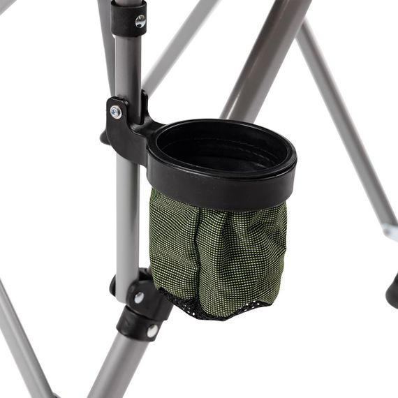 Крісло для риболовлі розкладне туристичне 60х57х92 см складне крісло для кемпінгу на природу Зелене | Зображення 5