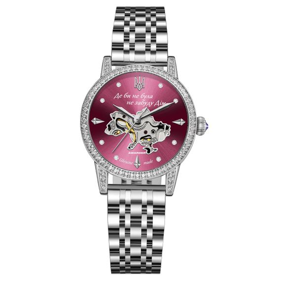 Годинник наручний Awarder 049 Silver-Pink