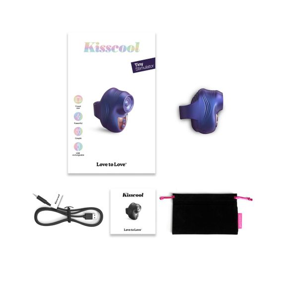 Вібратор на палець Love To Love KISSCOOL — IRIDESCENT INDIGO Sex Aura | Зображення 3