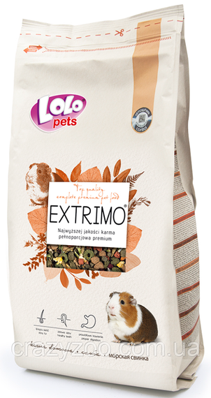 Корм для морських свинок Lolo Pets Extrimo 750 г LO-70137
