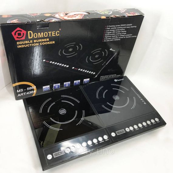 Плита кухонна переносна Domotec MS-5862 4000 Вт, Мобільна електрична плита Портативна переносна RP-85 | Зображення 6