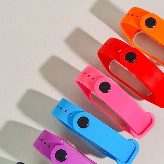 Ремінець Silicone Line Xiaomi Mi Band 6, ремінець для фітнес трекера, браслет для сяомі | Зображення 3