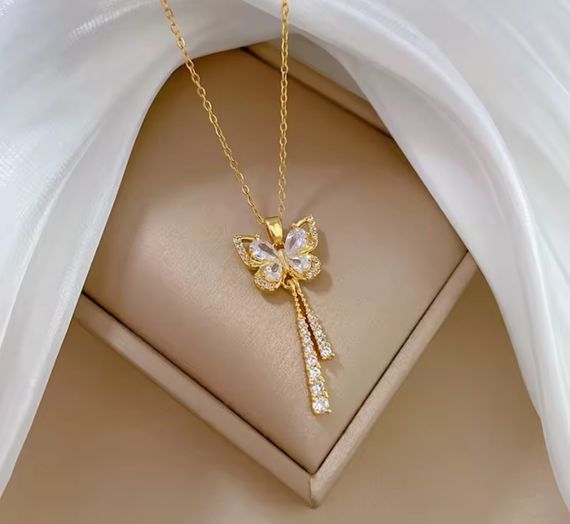 Колье с подвеской Primo Butterfly – Gold | Зображення 3