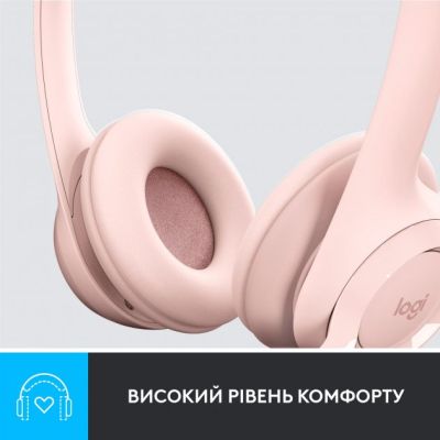Навушники Logitech H390 USB Rose (981-001281) (981-001281) | Зображення 6