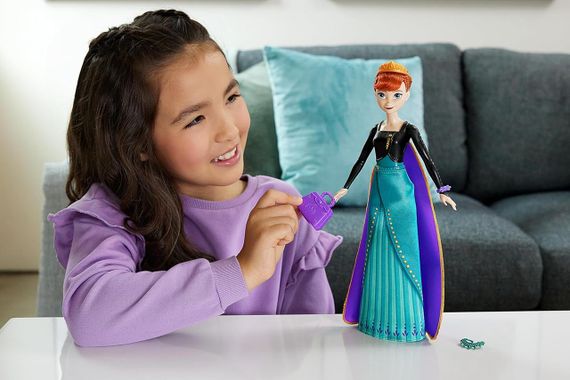 Лялька Анна з аксесуарами Крути та прояви Крижане серце Anna Disney Frozen Spin & Reveal | Зображення 6
