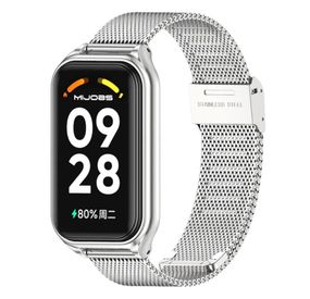 Ремешок металлический Mijobs Milan для фитнес браслета Xiaomi Redmi Smart Band 2 - Silver