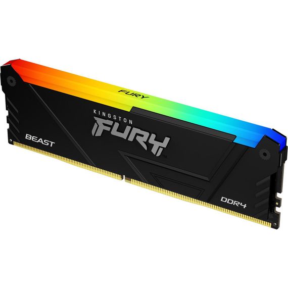 Модуль пам'яті для комп'ютера DDR4 8GB 3600 MHz Beast RGB Kingston Fury (ex.HyperX) (KF436C17BB2A/8) | Зображення 1