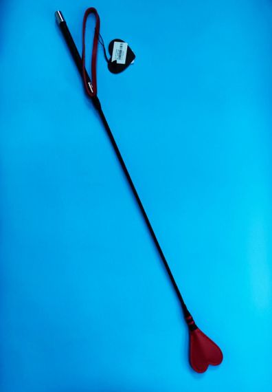 Стек DS Fetish Crop heart red leather | Зображення 1