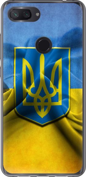Чехол на Xiaomi Mi 8 Lite Флаг и герб Украины 1 "375u-1585-17620"