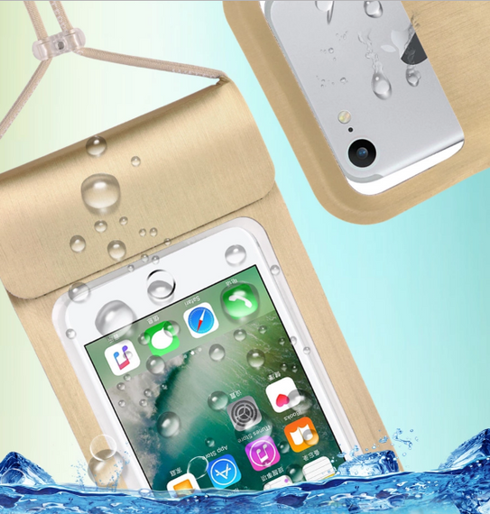 Чехол Primo Diver водонепроницаемый универсальный для смартфонов до 6.0" - Gold | Зображення 1