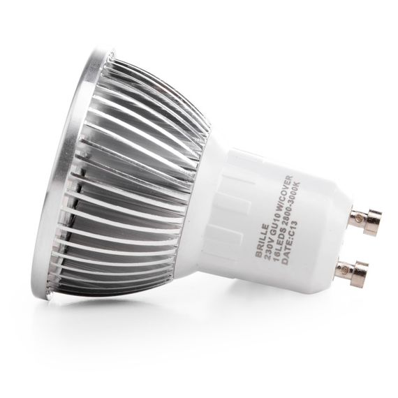 Лампа светодиодная LED 6.4W GU10 WW MR16 CCD 220V | Зображення 2