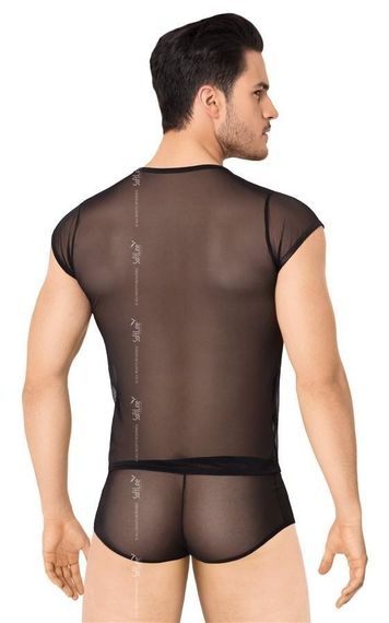 Чоловічий комплект білизни - Shirt and Shorts 4608, black - M/L sexstyle | Зображення 1