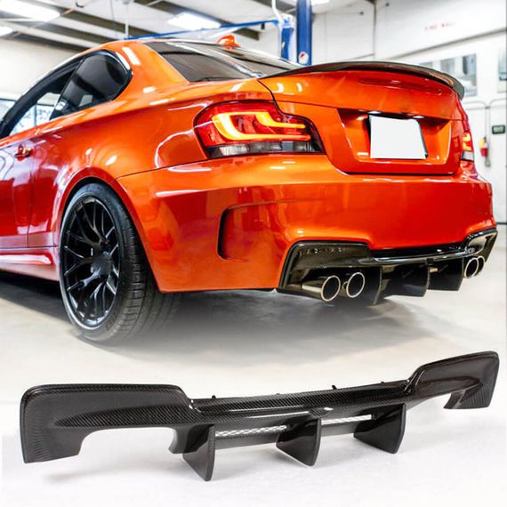 Дифузор заднього бампера (для 1M E82, Карбон) для BMW 1 серія E81/82/87/88 2004-2011 рр