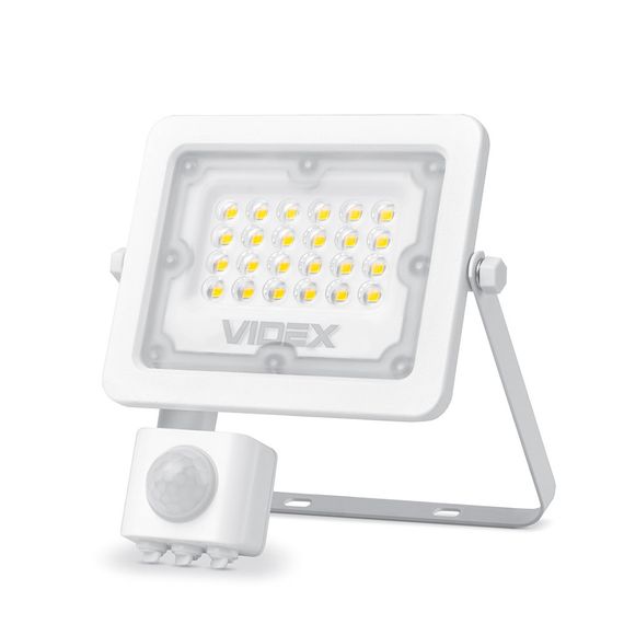 LED прожектор VIDEX 10W 5000K з датчиком руху VL-F2e105W-S