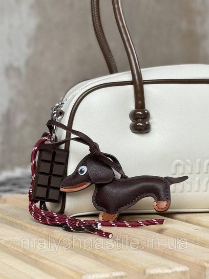 Женская сумка Miu Miu white/brown 4 ПП7551 | Зображення 2