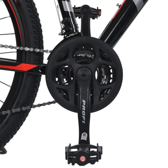 Велосипед MTB2602-2, 26 дюймів, алюмінієва рама 13 Shimano 21SP чорно-червоний | Зображення 4