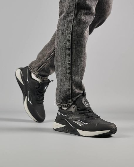 Зимові чоловічі кросівки R2eeb2ok Nano X2 Fleece Black White , фліс , В'єтнам 45 29 | Зображення 6