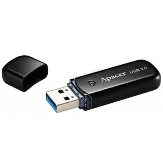 USB флеш накопичувач Apacer 64GB AH355 Black USB 3.0 (AP64GAH355B-1) | Зображення 2