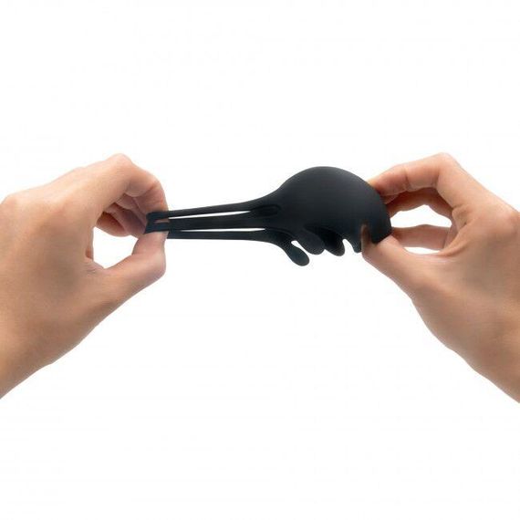 Ерекційне кільце з вібрацією і стимуляцією мошонки Dorcel FUN BAG, перезаряджуване sexstyle | Зображення 3