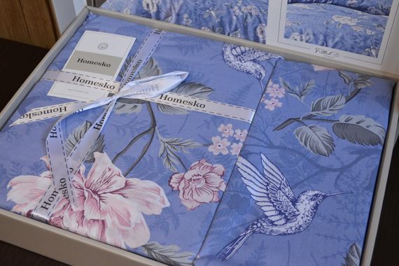 Постельное белье First Choice Homesko Ranforce 160 х 220 см Ibiza Indigo | Зображення 2