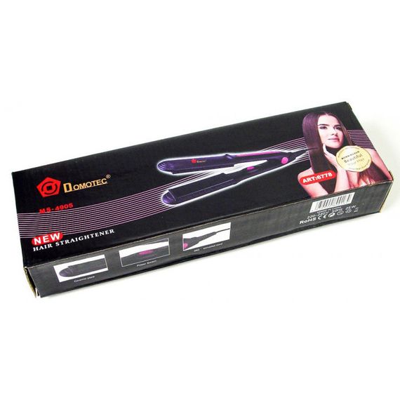 Щипцы, плойка утюжок DOMOTEC MS-4905. YJ-647 Цвет: розовый | Зображення 1