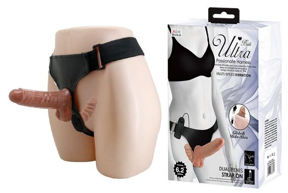 Страпон с вибрацией Ultra Passionate Harness Dual Penis 6,2'', BW-022066Z sexstyle | Зображення 1