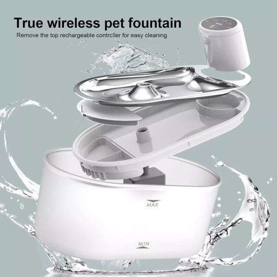Розумний фонтанчик із датчиком для хатніх тварин на акумуляторах 🔥Tomxcute, 3,0 л🔥 | Зображення 1