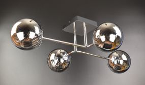 Люстра стельова на 4 лампочки 25891 Хром 21х48х70 см.