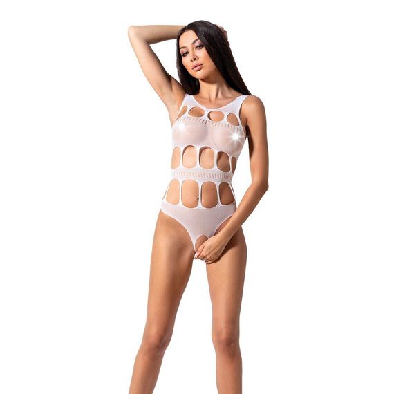 Сексуальний боді з вирізами Passion BS083 white, One size