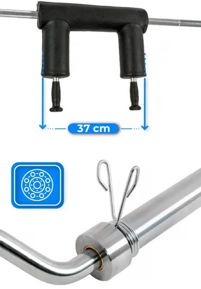 Гриф олімпійський для присідань Thunder 244/50 (SQUAT-BAR-224/50) | Зображення 3