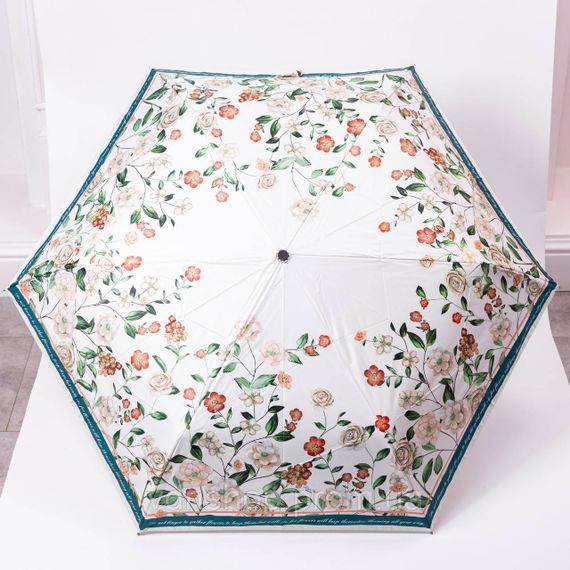 Зонт механический элегантный с принтом прочный надежный из полиэстера диаметр 99 см Зеленый HP-23-15GR