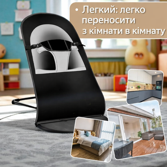 Шезлонг-крісло для немовлят із регульованою спинкою та складаною конструкцією | Зображення 3