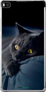 Чохол на Huawei Ascend P8 Димчастий кіт "825u-123-2448"