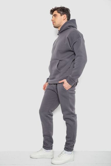 Спорт костюм чоловічий на флісі, колір сірий, 177R235 | Зображення 2