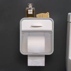 Полиця тримач для туалетного паперу настінна 96-20-8PCS Біла