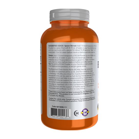 Аминокислоты Now Foods Branched Chain Amino Acid Powder - 340g | Зображення 2