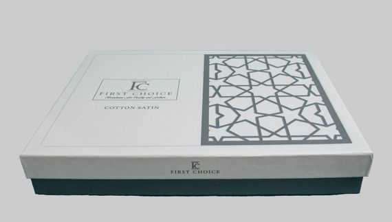 Постельное белье First Choice Cotton Satin 200 х 220 см Point Antracite | Зображення 4