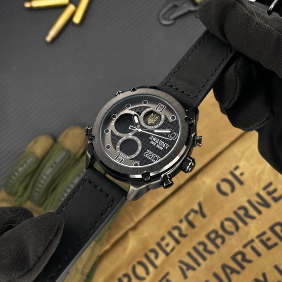 Чоловічий годинник Awarder 017 Тризуб золото All Black | Зображення 1