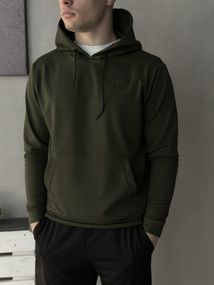 Демісезонний худі хакі Карта України (двонитка) RD074