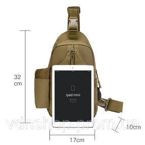 Чоловіча брезентова сумка через плече, Тактична нагрудна сумка для чоловіків Чоловіча армійська FK-99